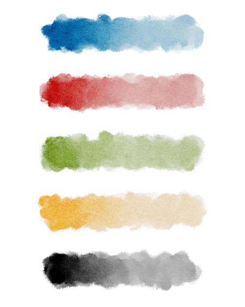 Set van kleurrijke aquarel banner