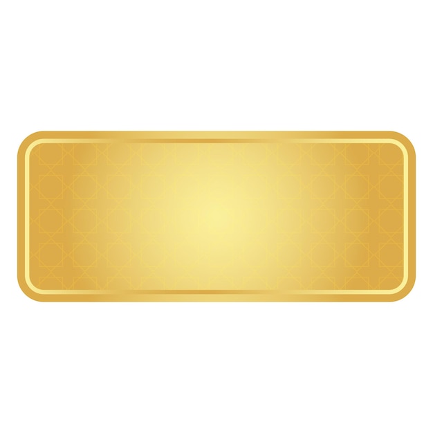 Set van luxe gouden Arabische islamitische banner titel frame tekst box grens achtergrond
