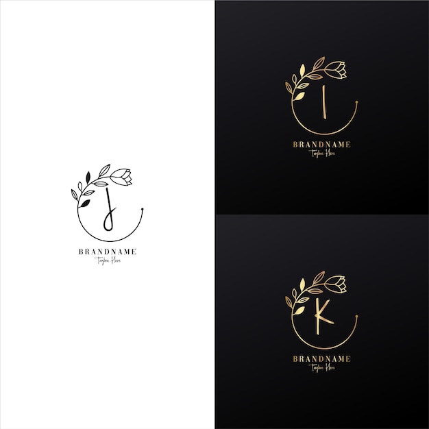 Set van luxe logo-ontwerpideeën vector