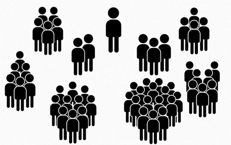 Vector set van mensen collectie webpictogrammen mensen silhouetten zakenlieden teamwerk teamgroep zwarte kleur vector illustratie