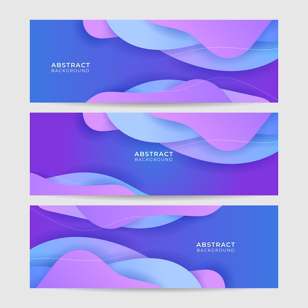 Set van moderne abstracte donker blauwe banner achtergrond vector illustratie sjabloon met patroon ontwerp voor technologie zakelijke bedrijfsinstelling partij feestelijke seminar en gesprekken