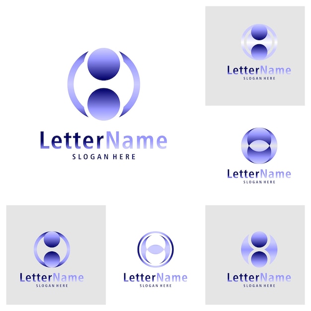 Set van Moderne letter H logo ontwerp vector Creatieve H logo concepten sjabloon