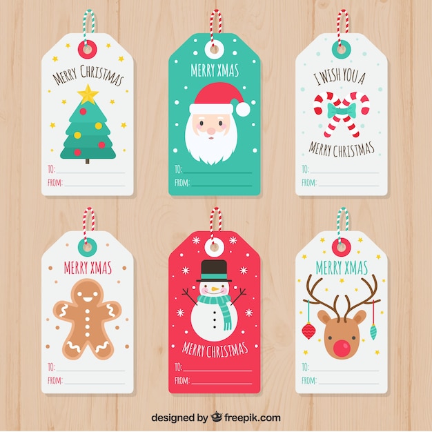 Vector set van mooie kerstkaarten