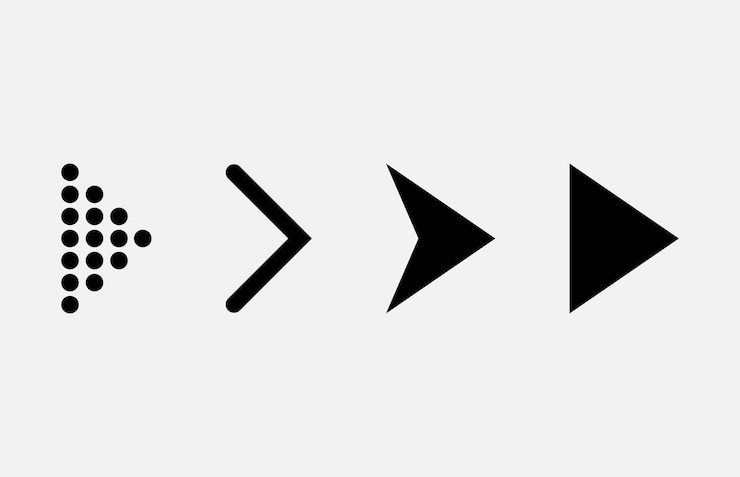 Vector set van nieuwe stijl zwarte pijlen pictogram geïsoleerd op een witte achtergrond