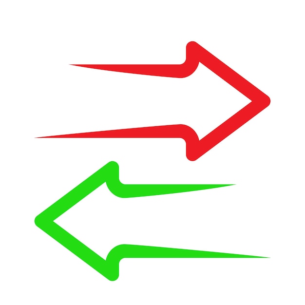 Set van pijlen vector illustratie