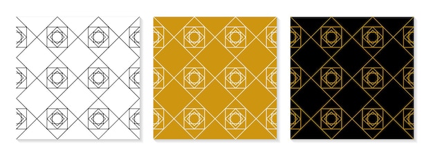 Vector set van platte ontwerp elegante patrooncollectie