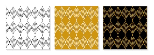 Vector set van platte ontwerp elegante patrooncollectie