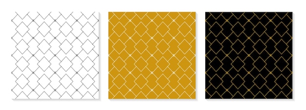 Set van platte ontwerp elegante patrooncollectie