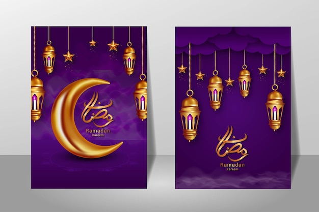 Set van ramadan ontwerp