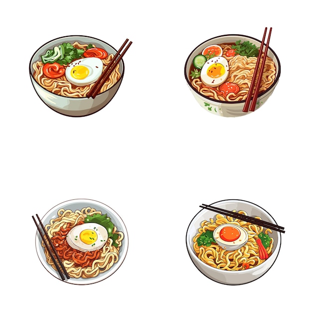 set van ramen vector illustraties