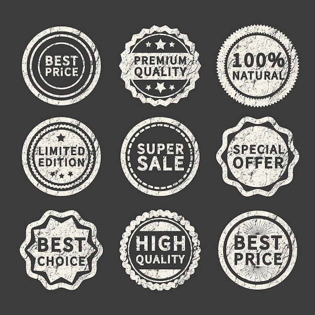 Set van retro vintage badges en labels