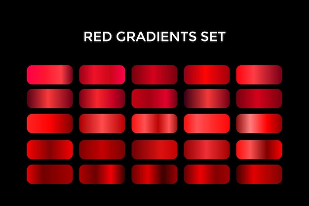 set van rode gradiënten