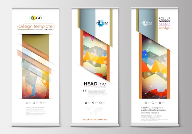 Set van roll-up banner stands