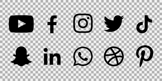 Vector set van social media iconen. vector