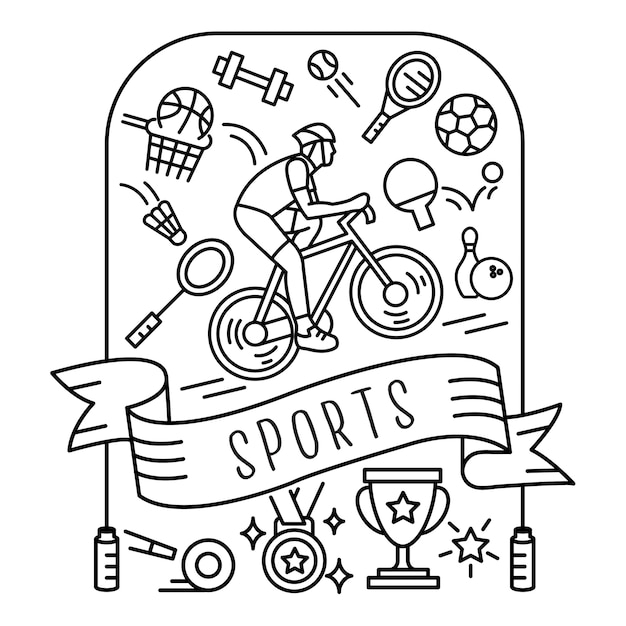 Set van sport pictogrammen