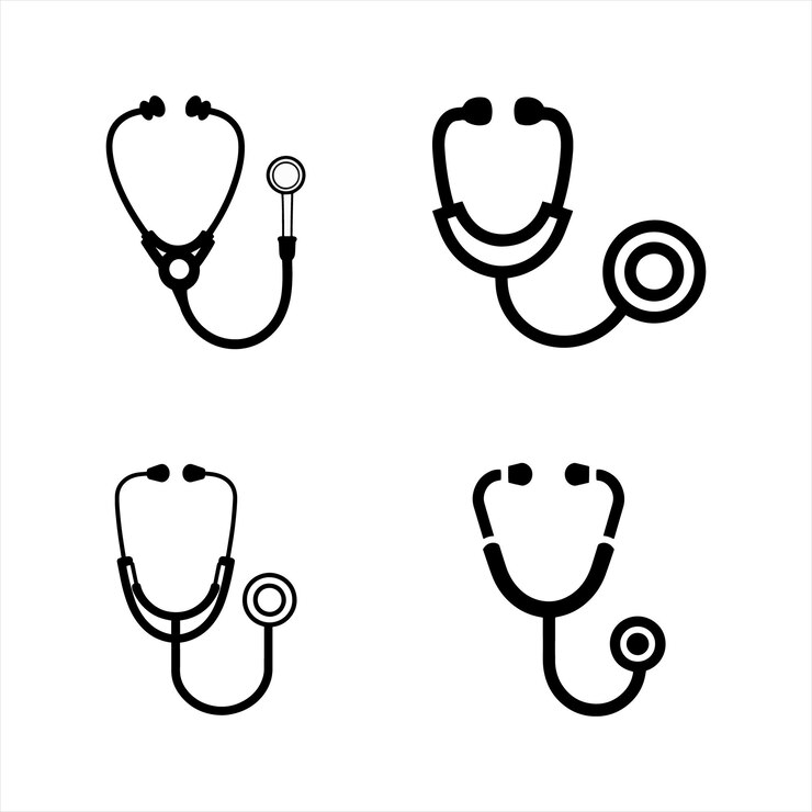 Vector set van stethoscoop iconen
