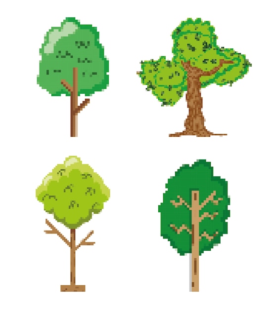 Set van tuin en natuur korrelig pictogrammen