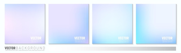 Set van vector gradiënt achtergronden Voor sociale media en andere speciale gelegenheid projecten achtergrond