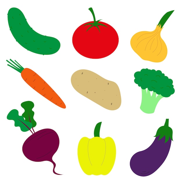 Set van vector groenten