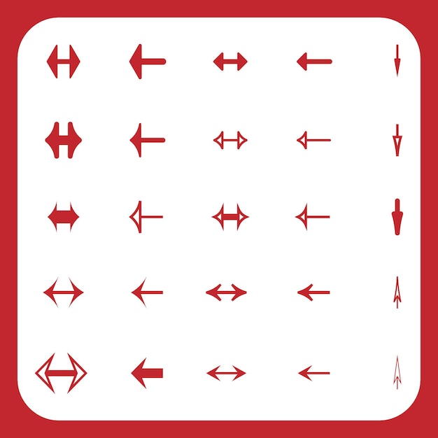 Set van vector pijlen Cursor pijl pictogram pakket pijlen collectie