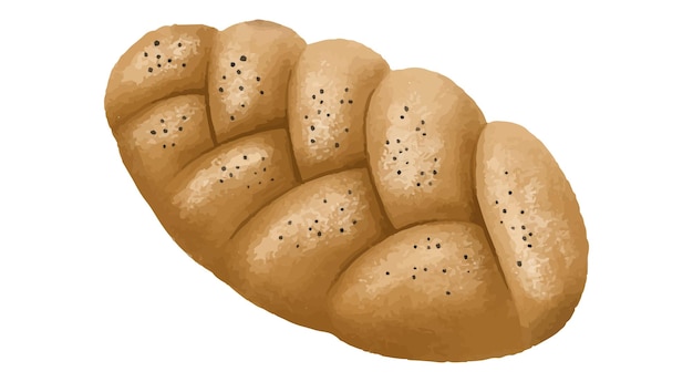 Set van vers brood Broden en gebak geïsoleerd clipart Heel g