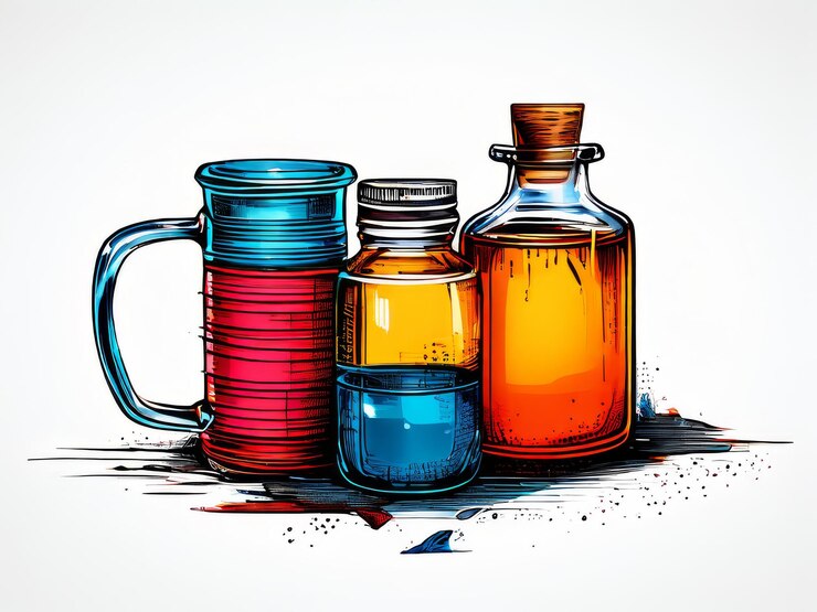 Vector set van verschillende flessen set van verschillende bottels
