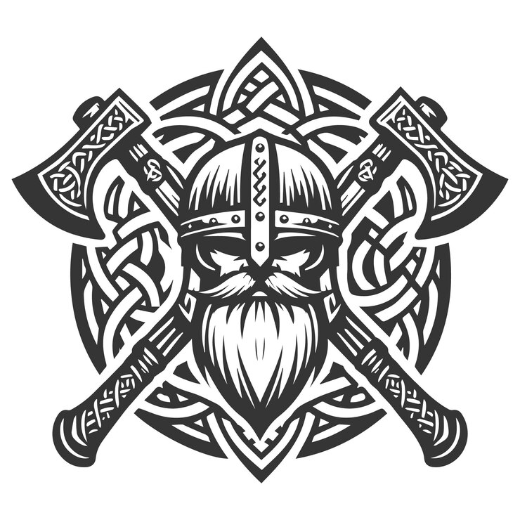 Vector set van viking emblemen