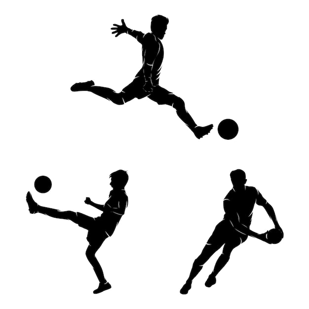 Vector set van voetbal sport logo ontwerpsjabloon