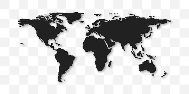 Set van wereldkaart Wereldkaart op verschillende achtergrond Vectorillustratie EPS 10