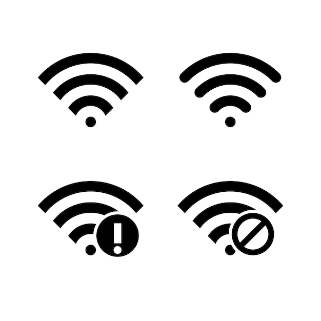 Set van Wifi-symbolen