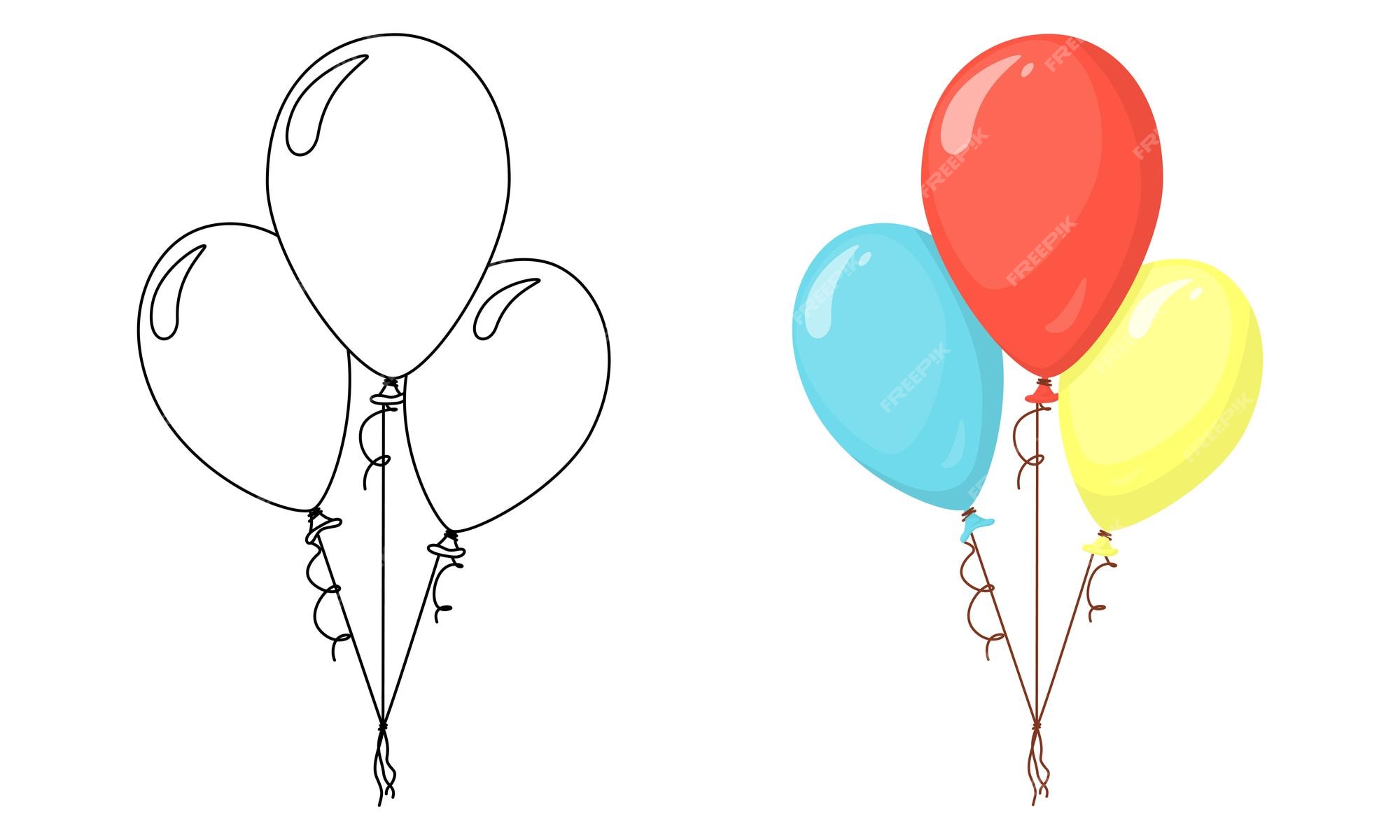 Premium Vector  Balloon vector illustration. cartoon balloon