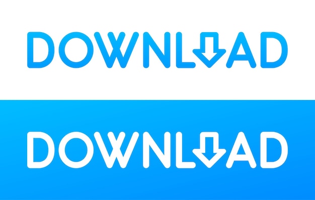 Набор векторных кнопок в черно-белых тонах
