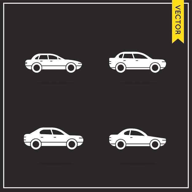 Set of Vector Car Icons