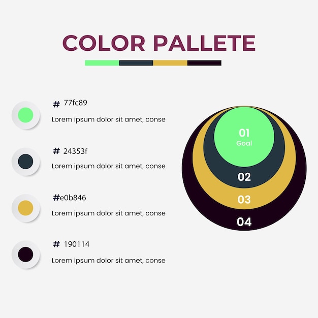 set vector kleurpalet monsters Combinatie van verschillende kleuren in RGB HEX voor ui ux ontwerp