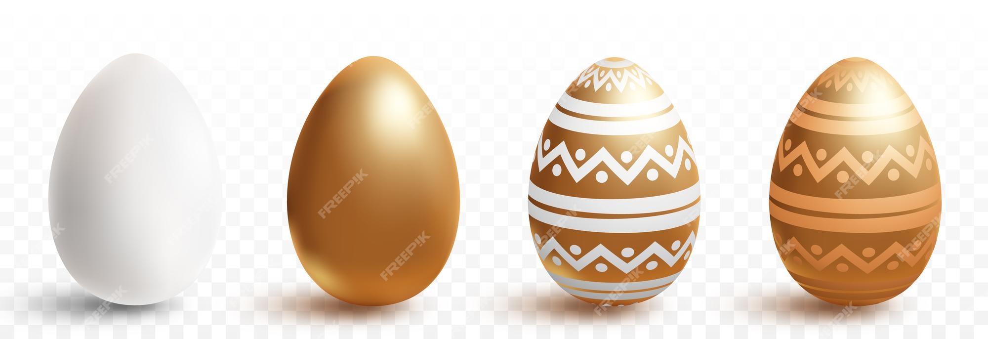 3d Golden Easter Eggs, Golden Easter Eggs, Easter Golden Eggs, 3d  Decorative Golden Easter Eggs PNG Transparent Clipart Image and PSD File  for Free Download in 2023