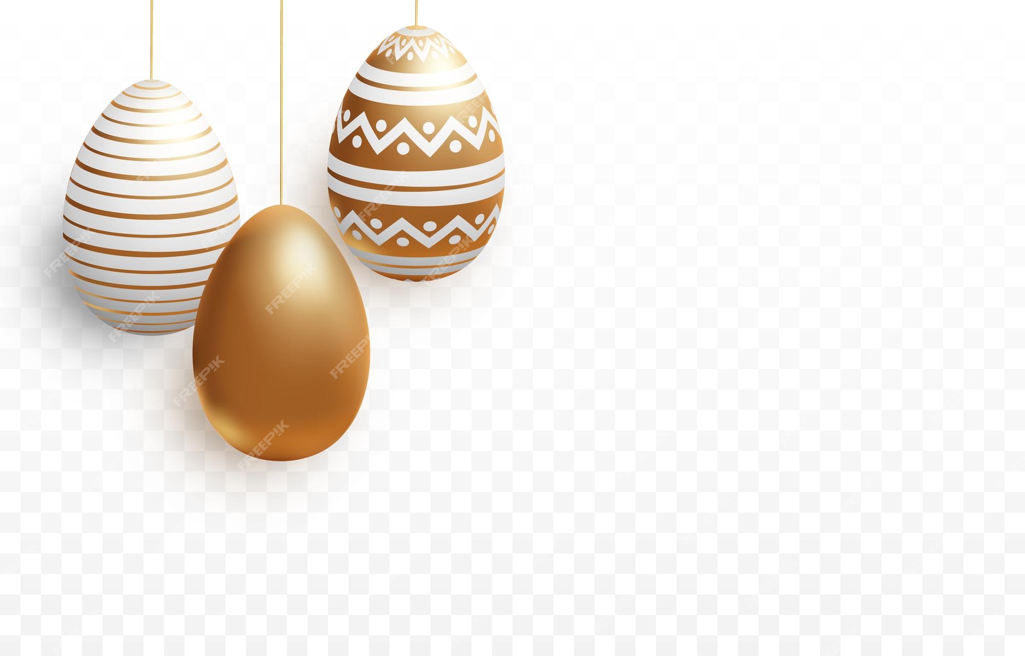 Premium Vector  Set of vector painted eggs png realistic eggs on an  isolated transparent background easter png