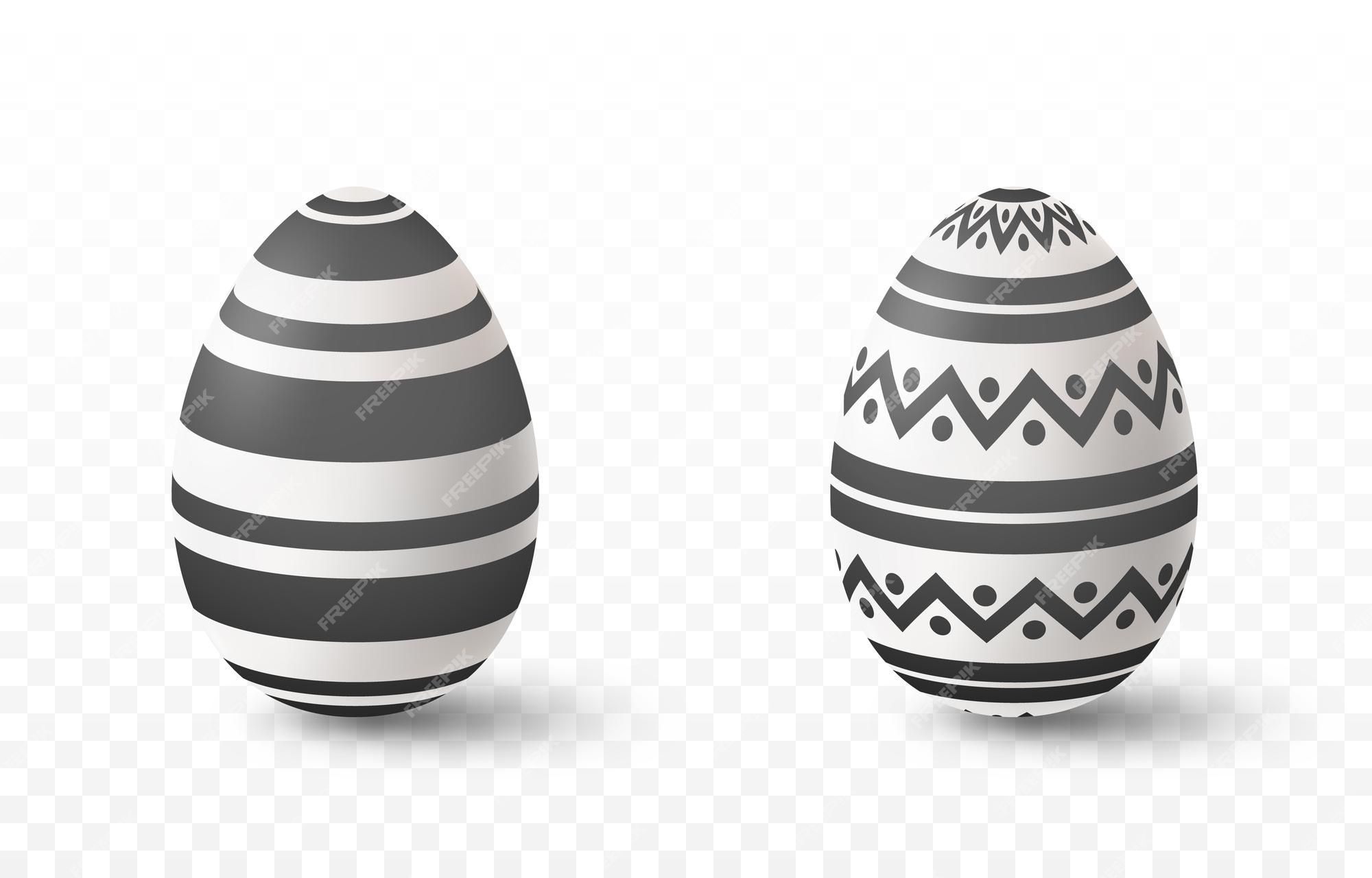 PNG Vector realistic chocolate eggs