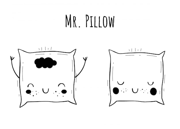 Set of vector pillows.