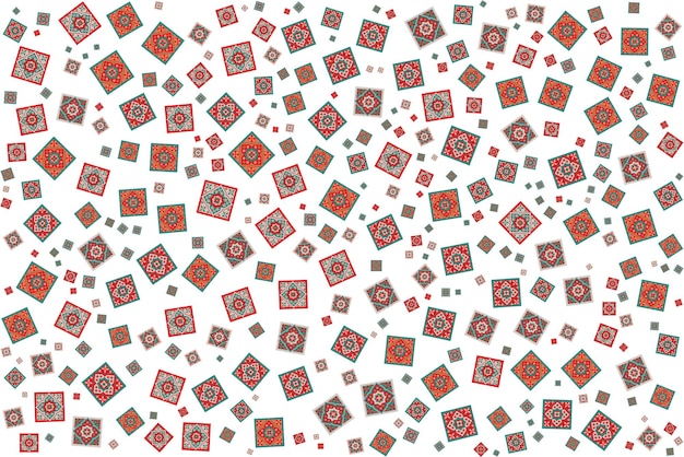 ベクターのシームレスなパターン テクスチャの幾何学的図形のセットです。抽象的な建築の色付きの背景