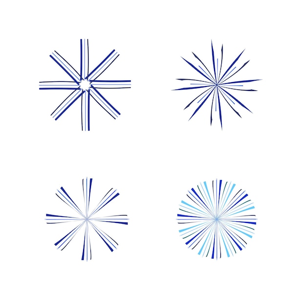 Set of vector snowflakes