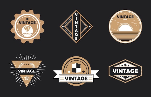 Set of Vintage Badge Logo