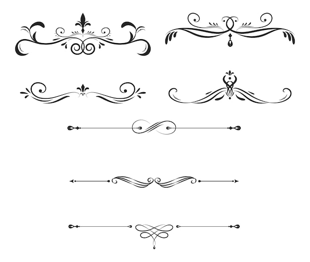 set of vintage borders