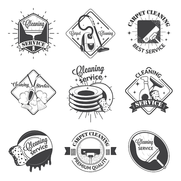 Set of vintage logos