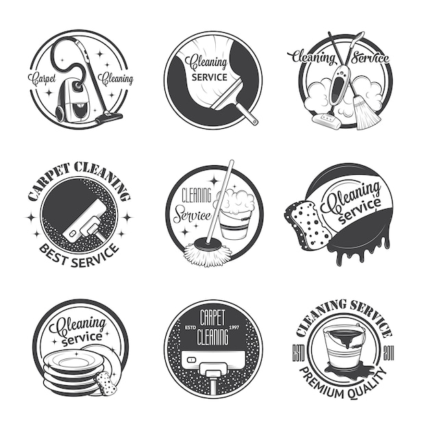 Set of vintage logos