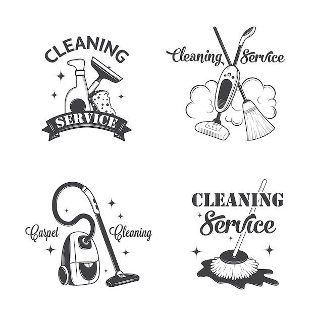set of vintage logos