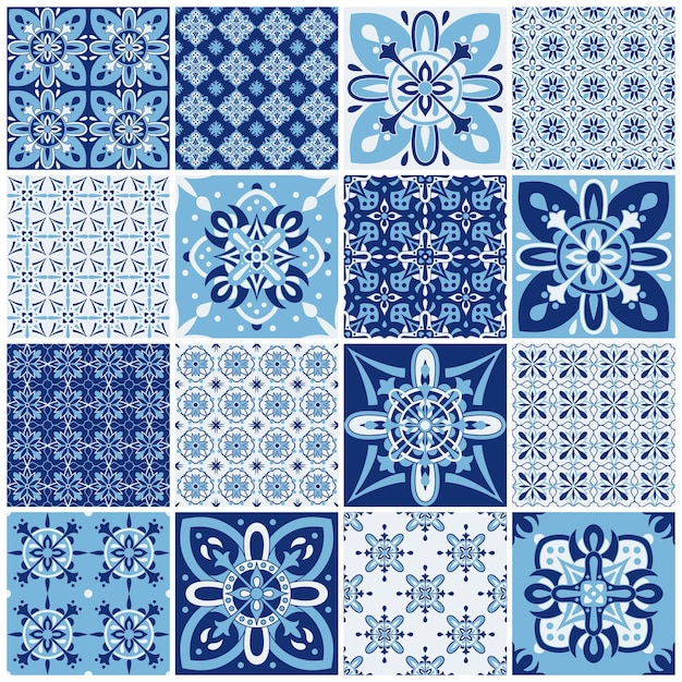 Set of vintage pattern for textile design