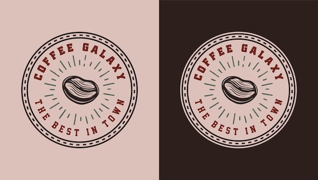 Set vintage retro-stijl koffie emblemen logo's badges kan worden gebruikt als poster of print