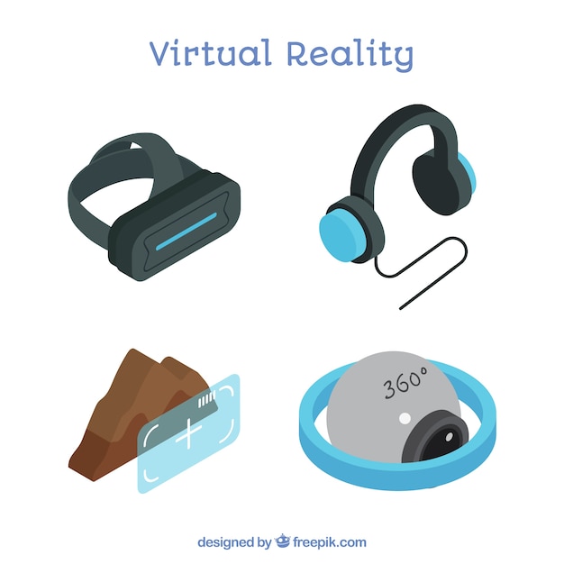 Set of virtual reality elements