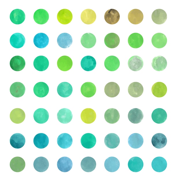 Set watercolor round shape icons for instagram highlight icon and other vector design