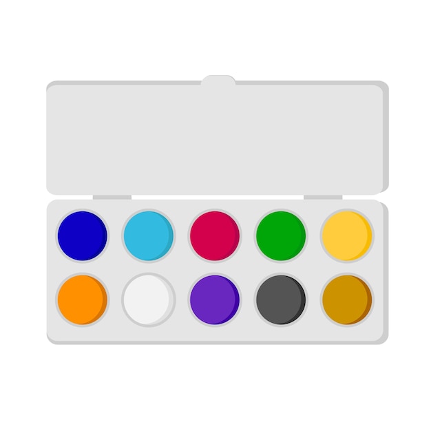 Premium Vector  The artist's palette. object isolated on white background.  vector illustration.